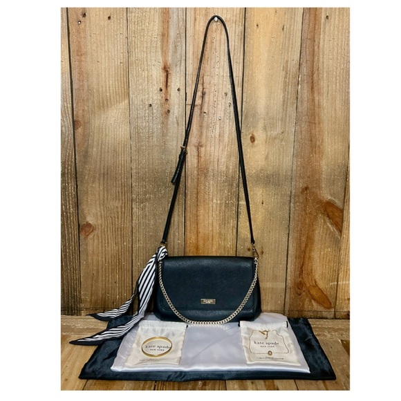 Kate Spade. 7 Piece. Greer Crossbody & Free Bangle, Necklace, Dust Bags & Scarf. - Picture 16 of 16
